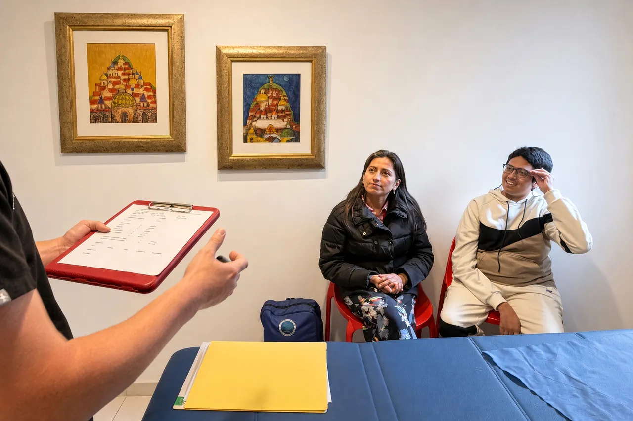 A family at a SpineHope screening