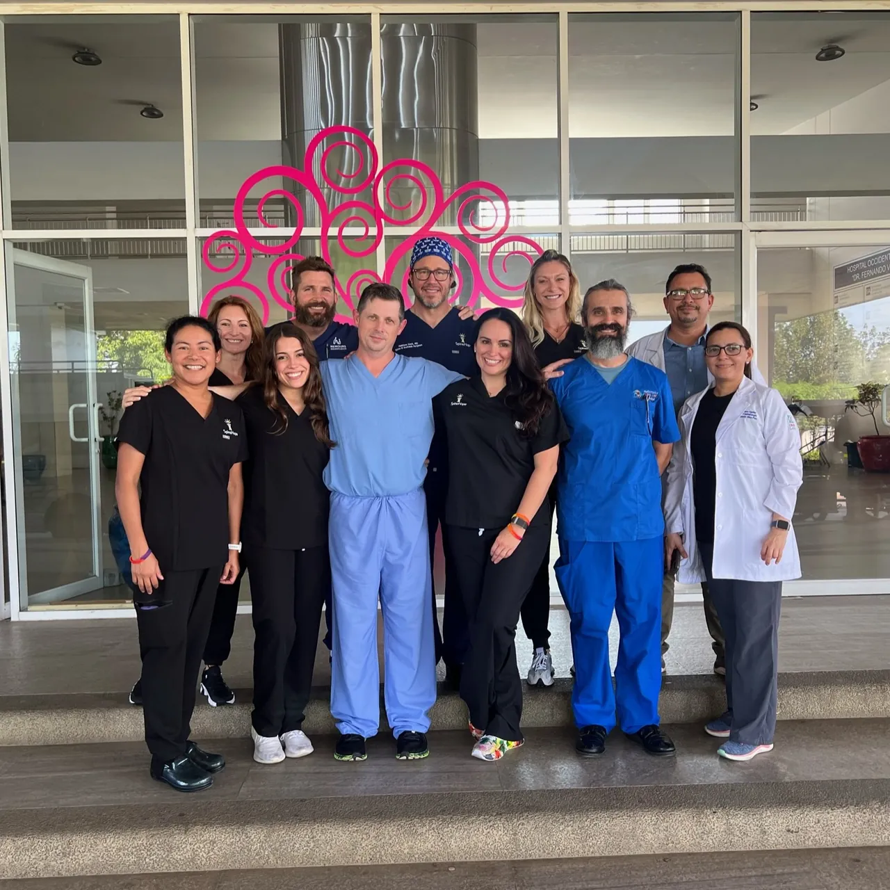 The SpineHope team with partner hospital staff on a mission