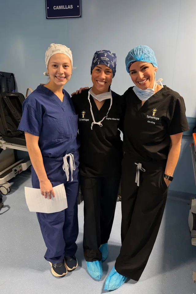 Three SpineHope surgical volunteers